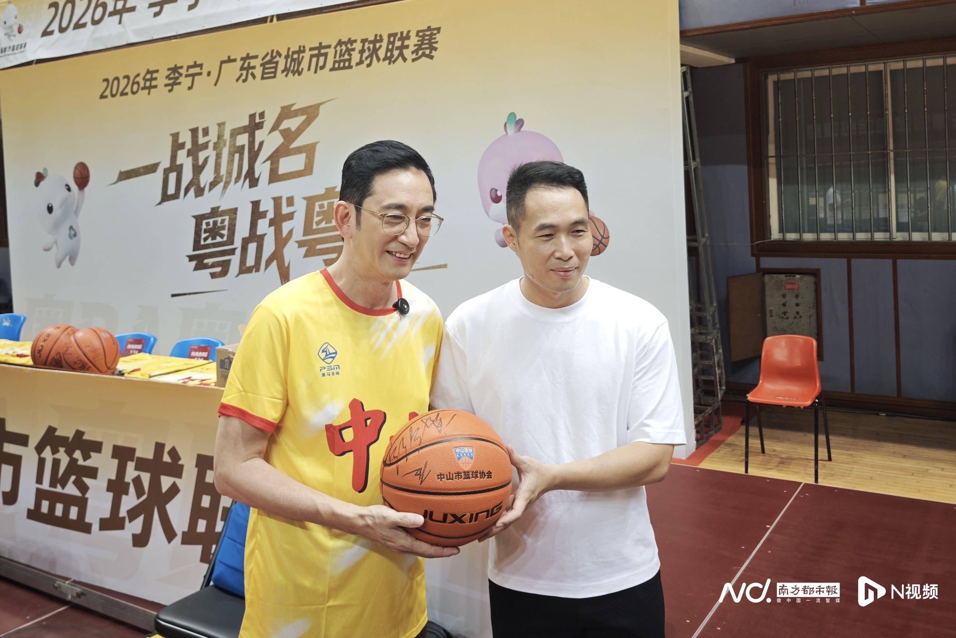 “张无忌”探营“粤BA”训练，中山队本周日主场迎战湛江队